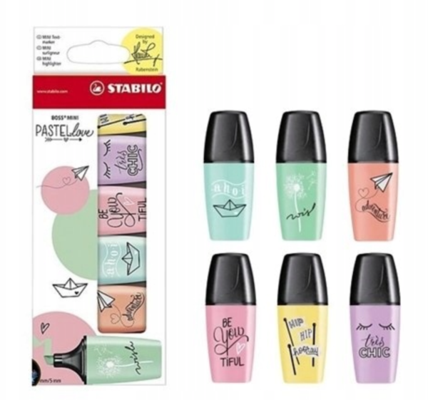 STABILO RESALTADOR 6PC MINI - Imagen 4